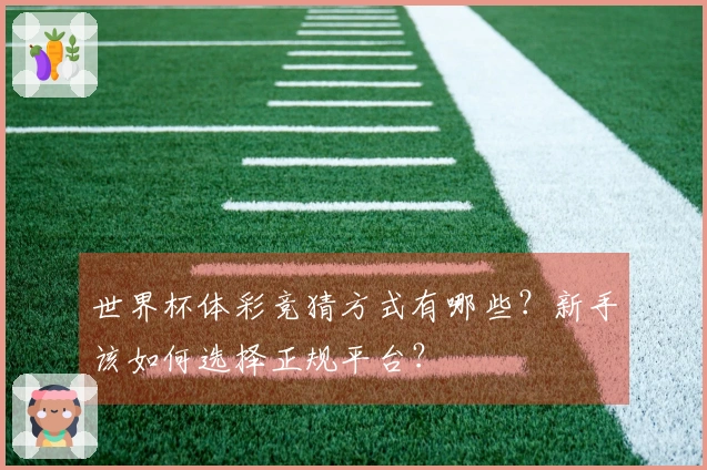 世界杯体彩竞猜方式有哪些？新手该如何选择正规平台？